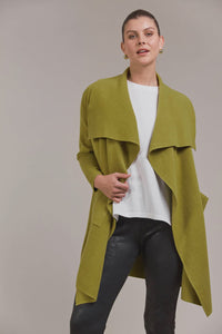 Palmer Relaxed Cardi Chartreuse