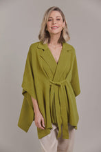 Load image into Gallery viewer, Palmer Knit Cape Chartreuse
