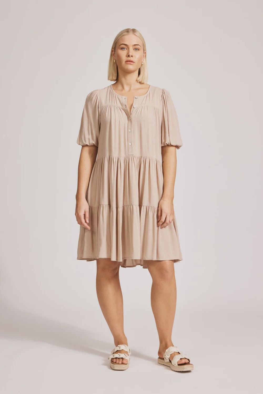 Alegria Midi Dress Stone