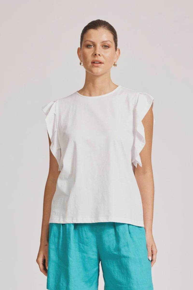 Francia Frill Tank White