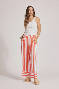 Treville Stripe Pant Coral