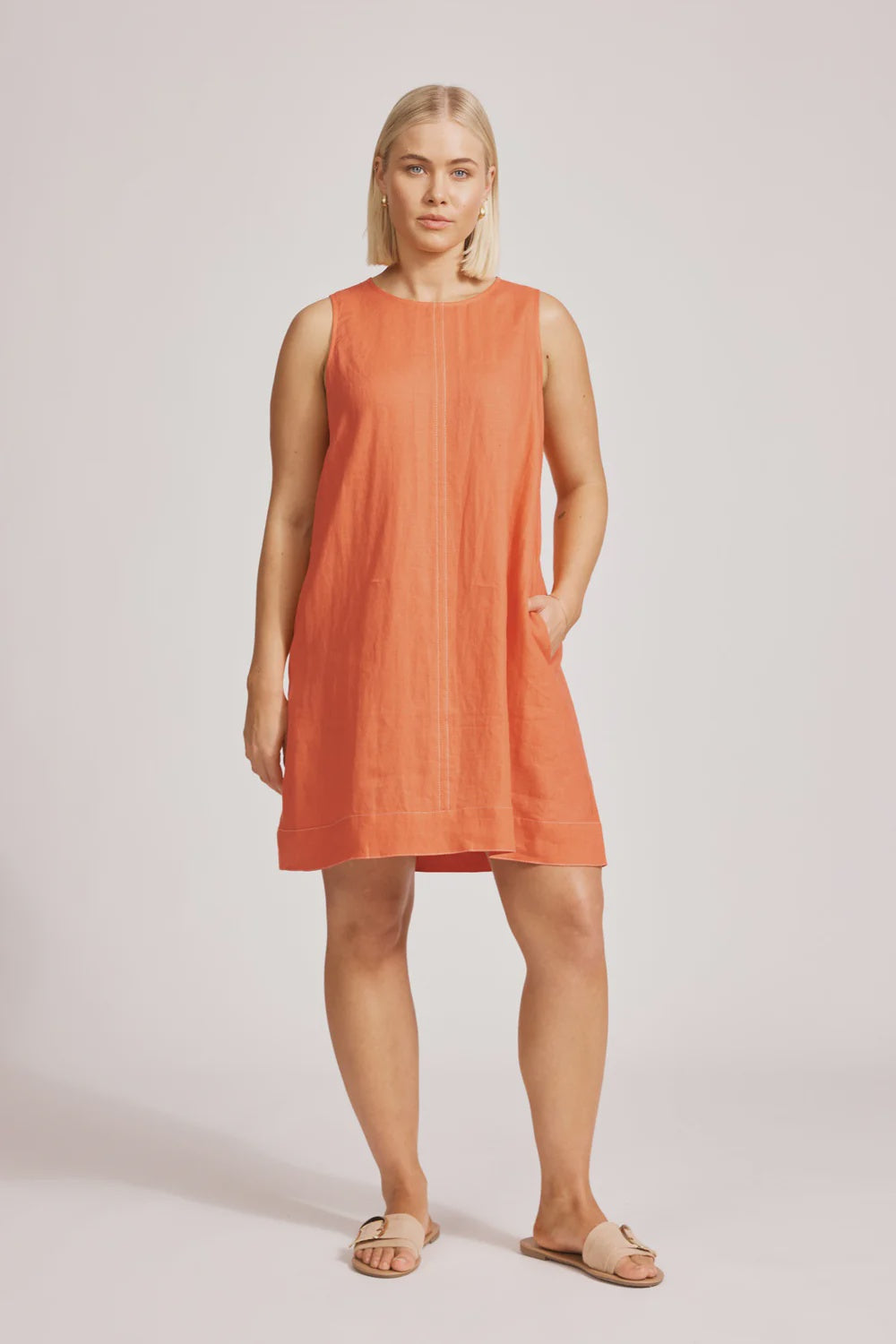 Miramar Tank Dress Coral