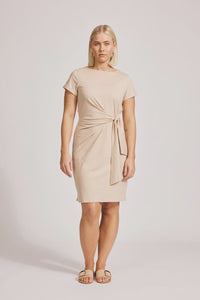 Francia Tie Dress Caramel
