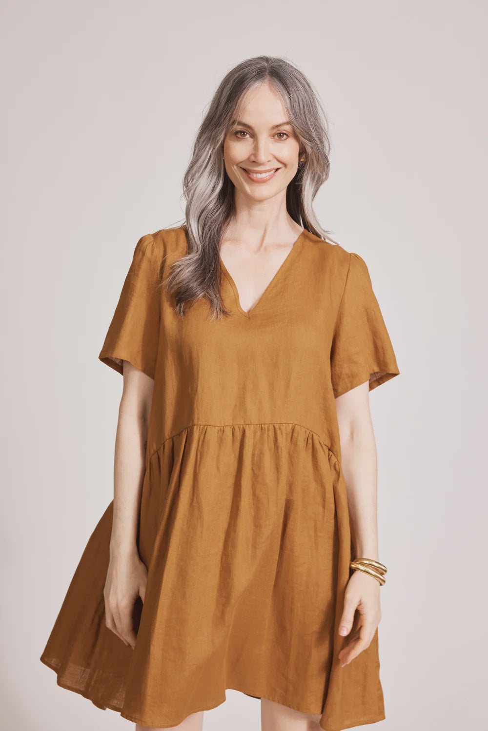 Miramar Midi Dress Caramel