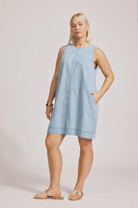Melenia Tank Dress Denim
