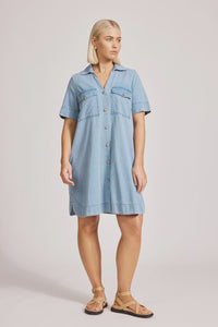 Melenia Shirt Dress Denim