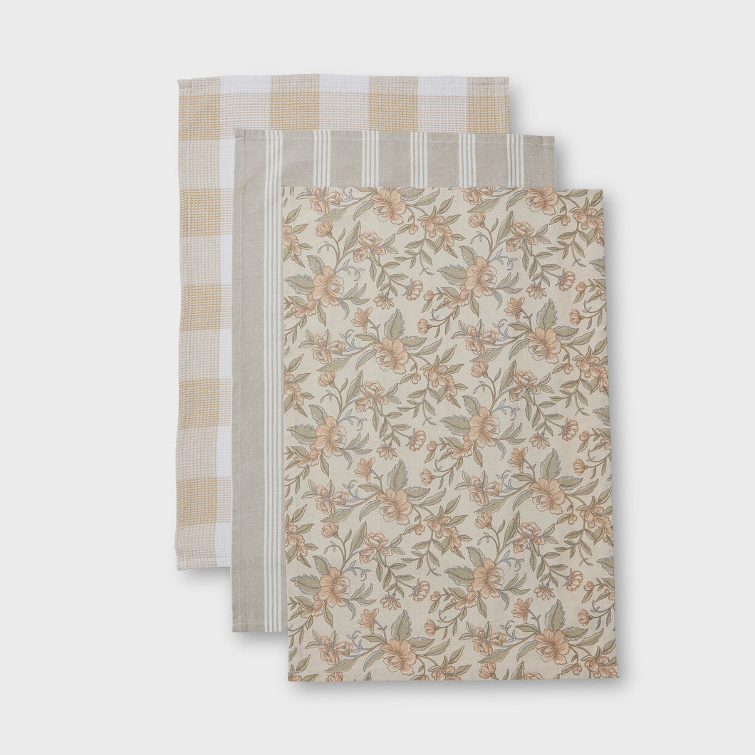 Amelia Floral Teatowel pack