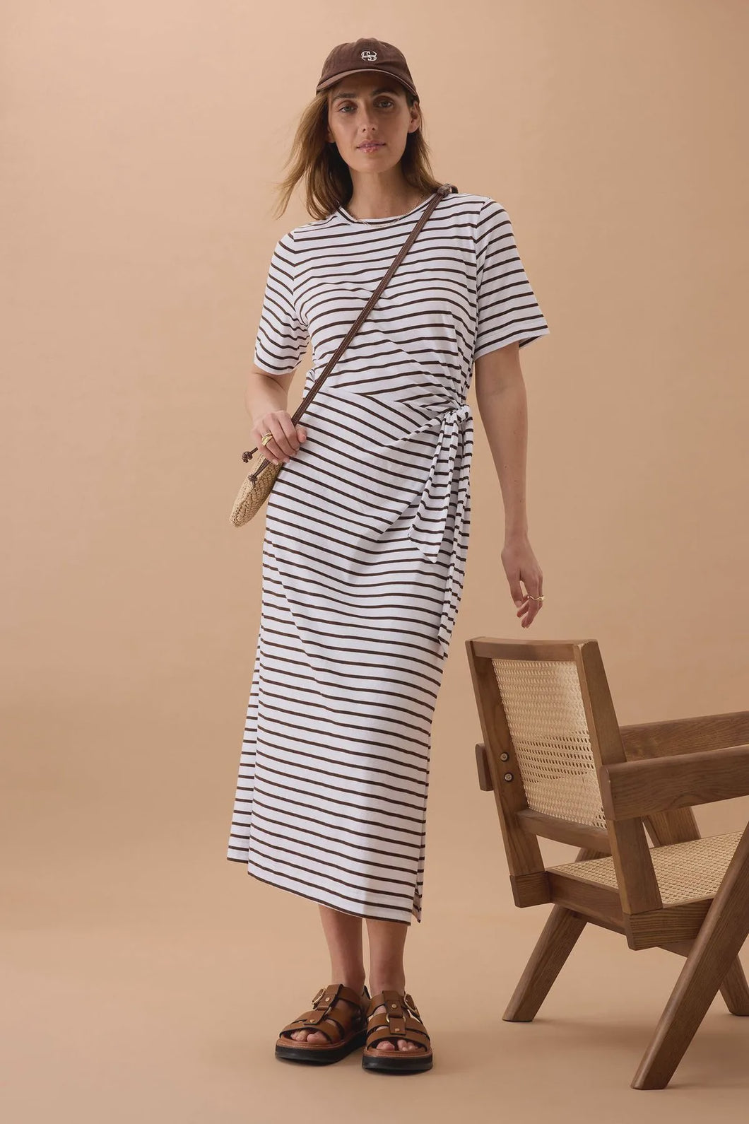 Allora Tie Midi Dress