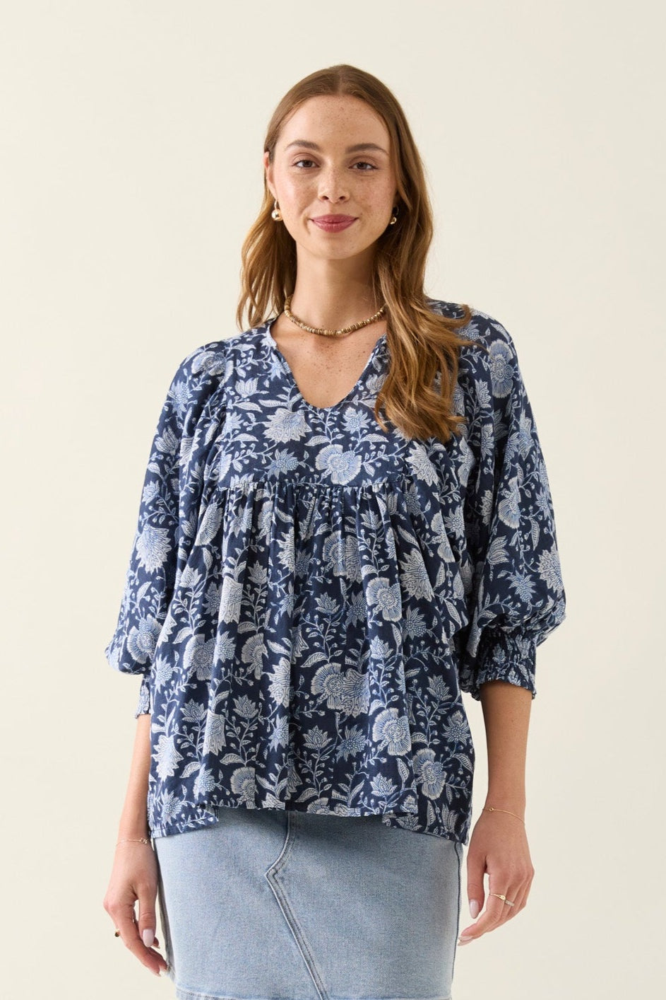 Wilma Top Navy
