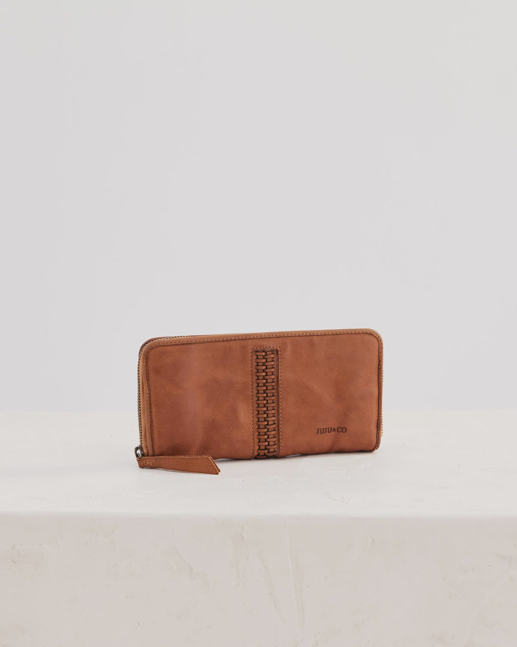 Braid Wallet Tan