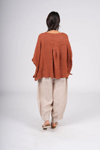 Agathe Linen Top
