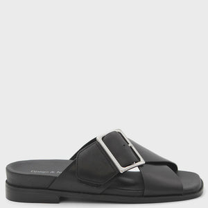 Efri Leather Slide Chocolate