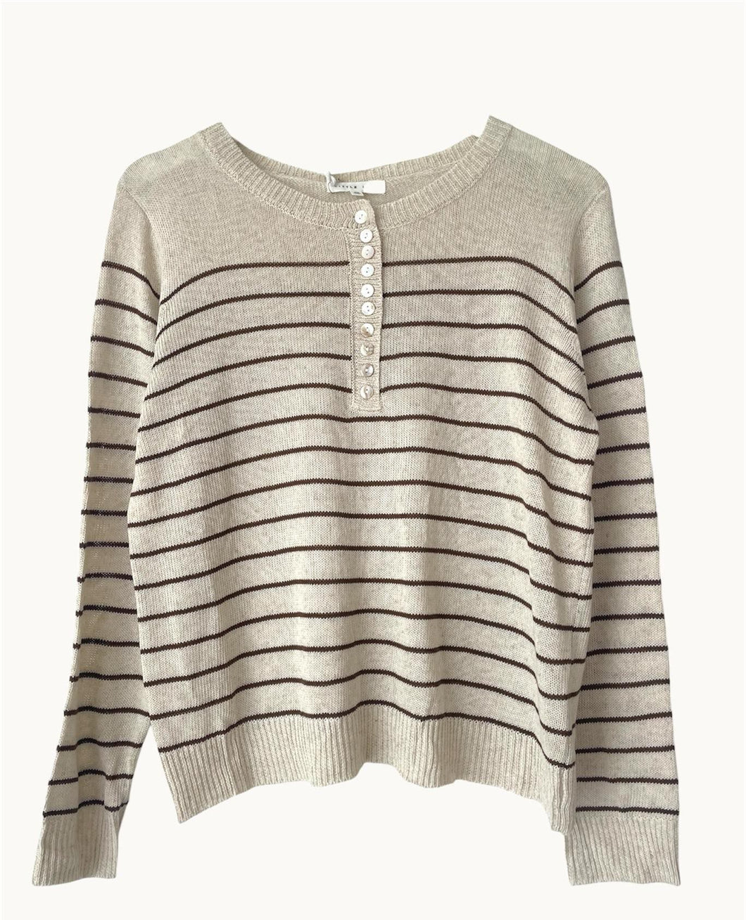Gia Stripe Knit choc