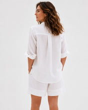 Load image into Gallery viewer, Oversized Linen Shirt White
