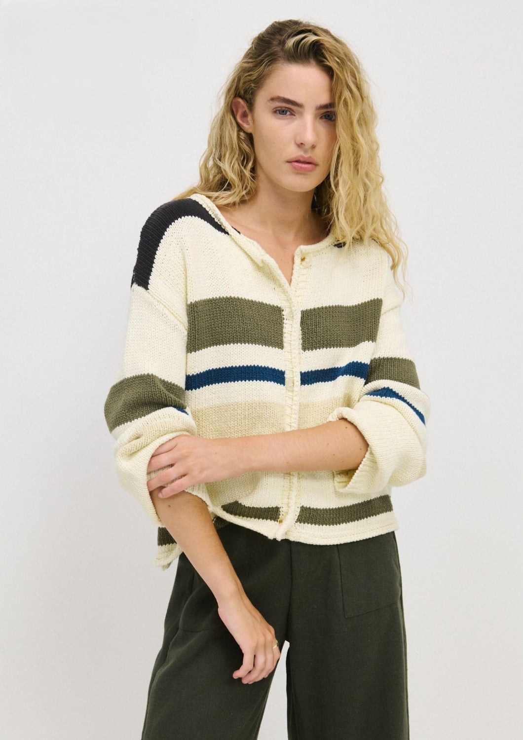 Stripe Raya Cardi
