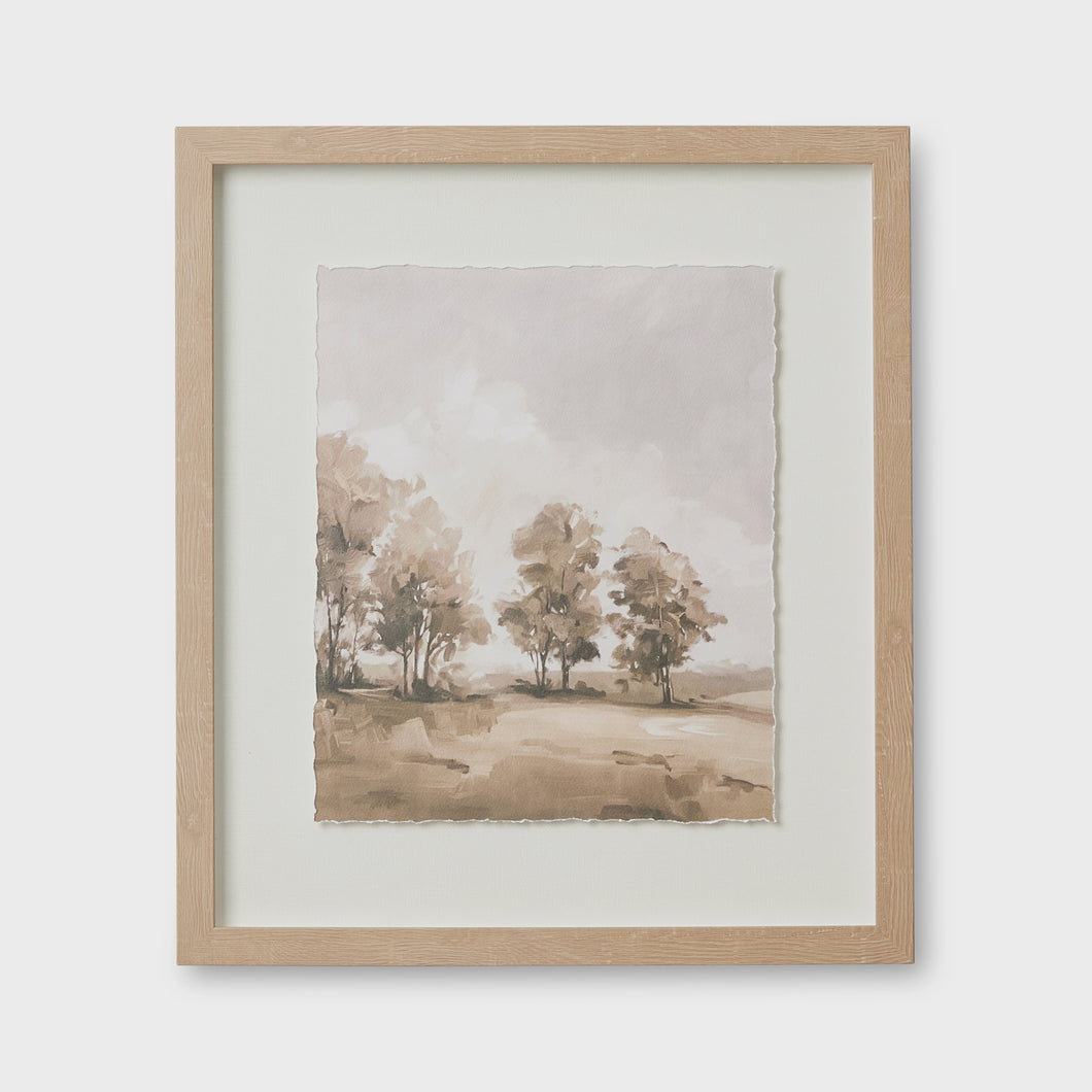 Treescape Sepia Framed